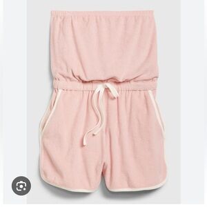 GAP Tube Top Romper in Pink